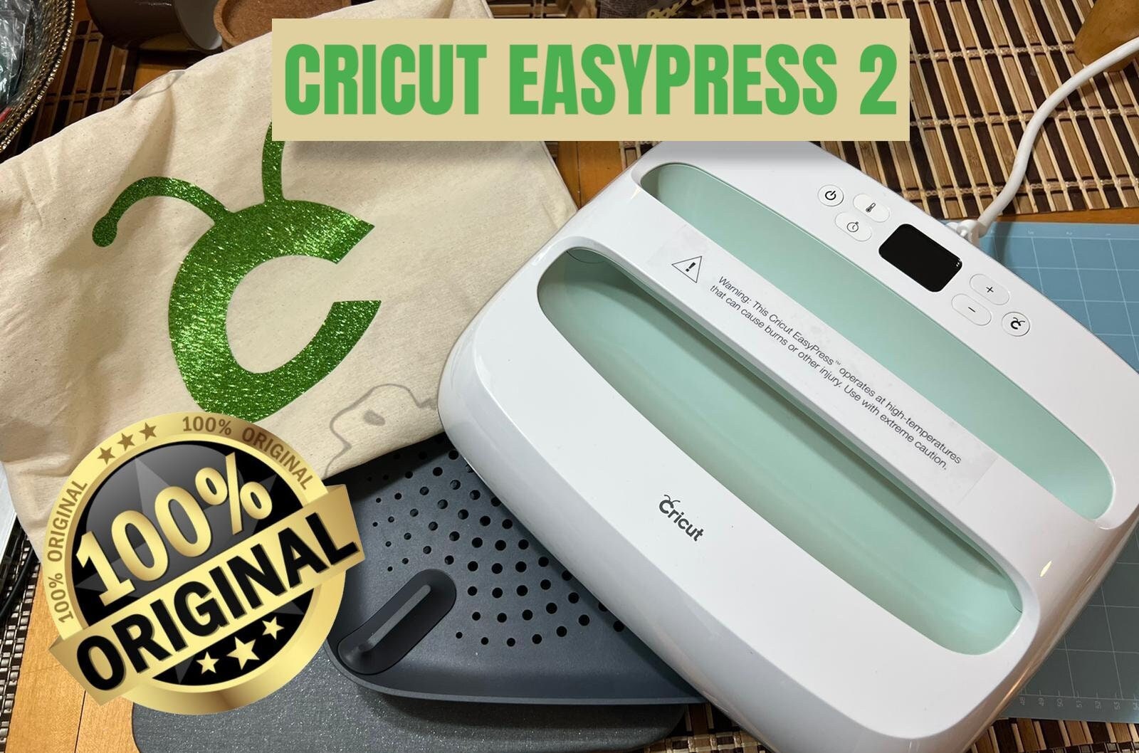 Cricut EasyPress 2 9x9 with 12x12 Mat - Mint