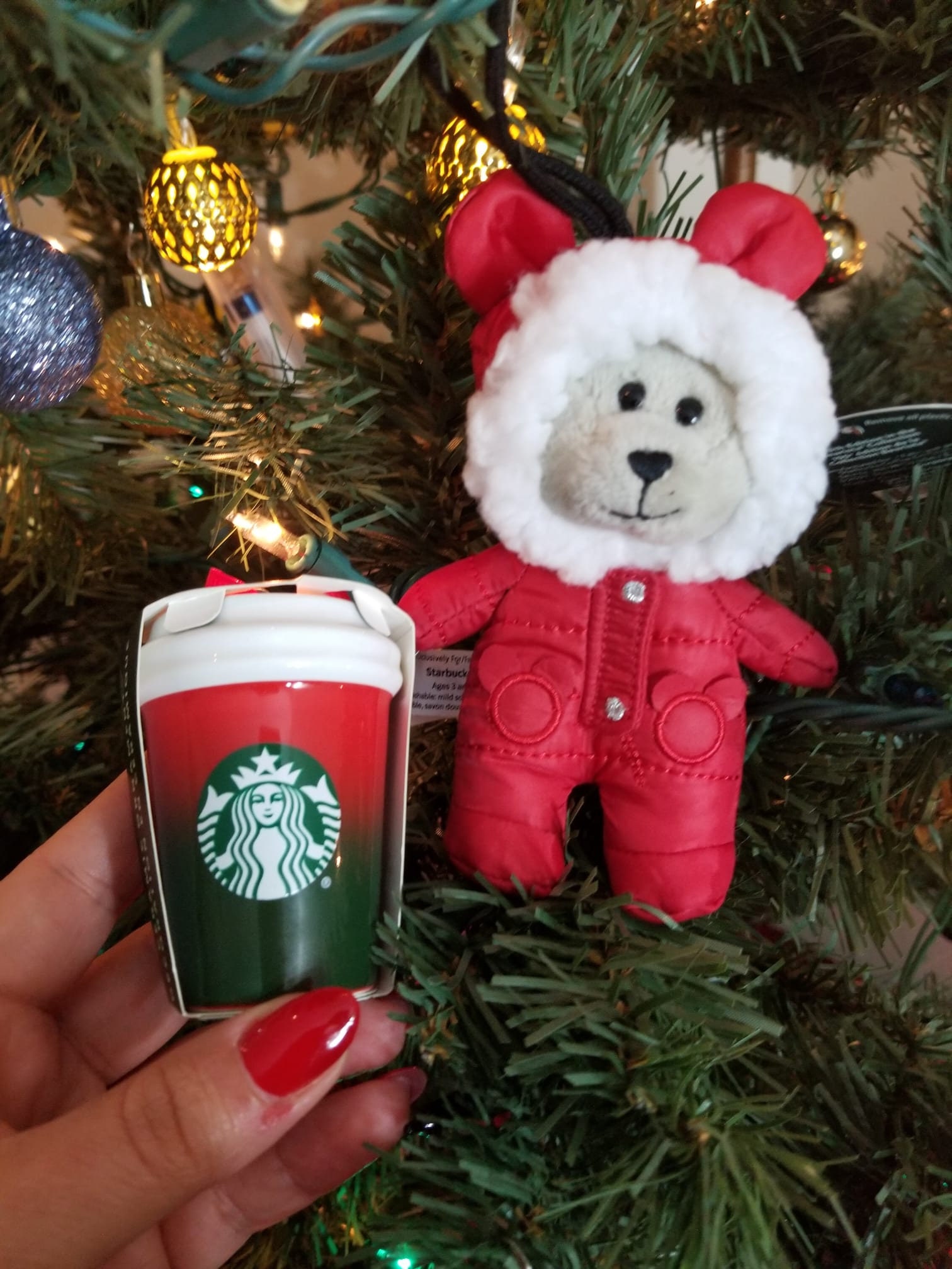 Starbucks Mini Ceramic Christmas Tree Ornament Holidays