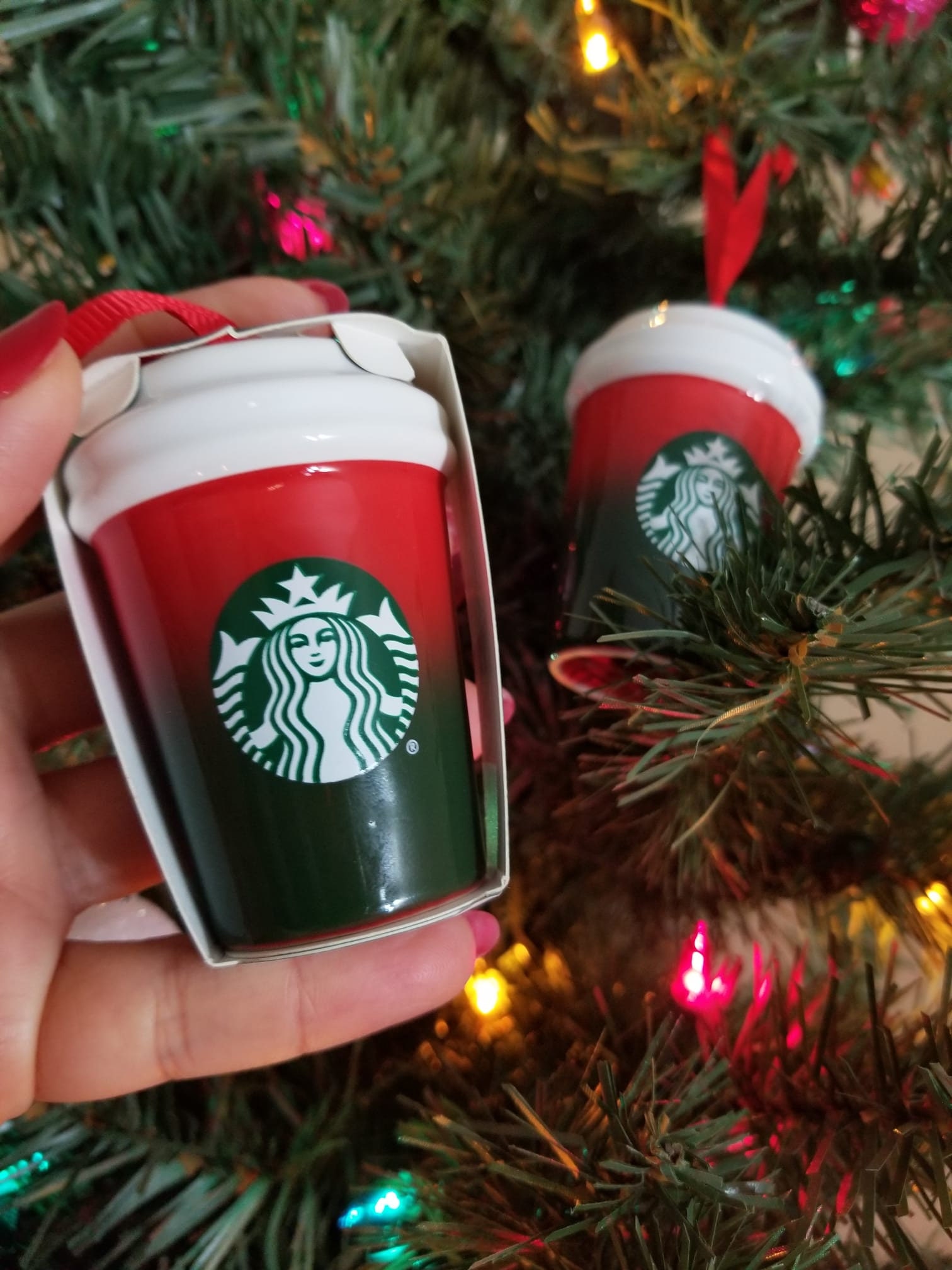 Christmas tree Starbucks cup – Fire Girl Design