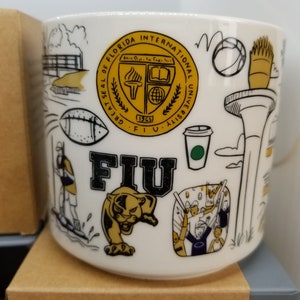 FIU Florida International University Starbucks Mug Campus Collection New Rare