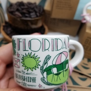 NIEUW Starbucks Been There-serie FLORIDA-ornament 2 oz. Mok