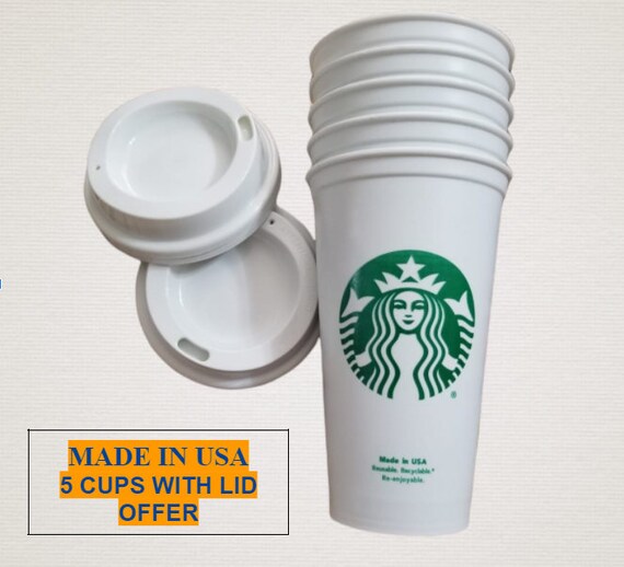5 Cup of Starbucks Reusable Travel Hot Cup to Go Coffee Etsy