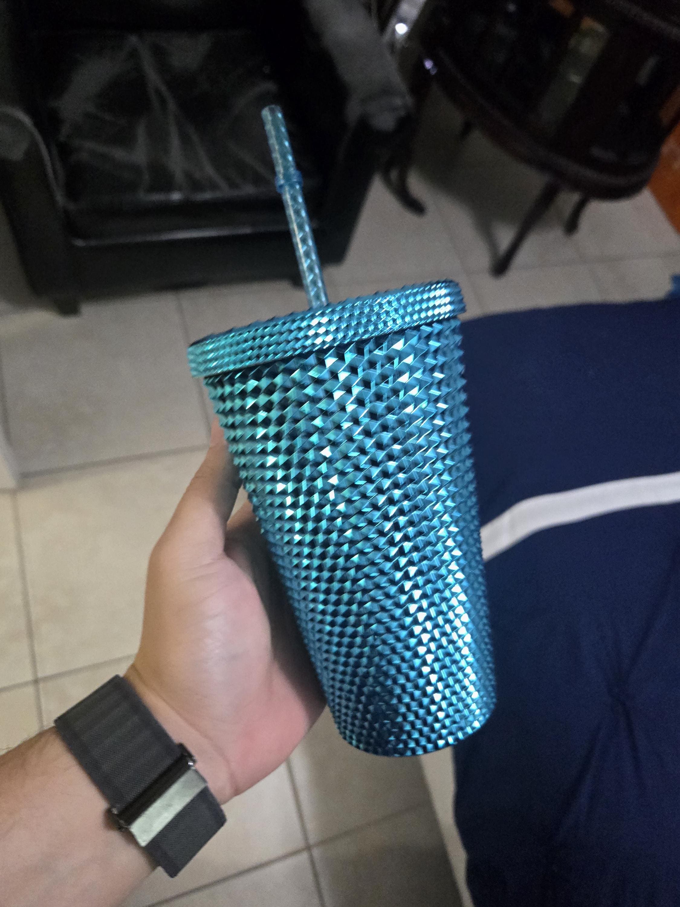 Starbucks 16 OZ Limited Edition Tumbler Crystal Studded Blue - Etsy