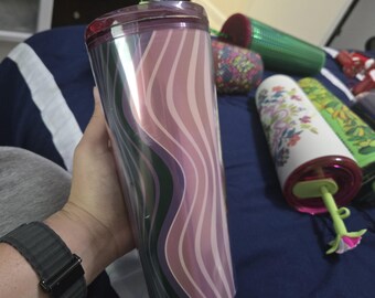 Starbucks 24 OZ Limited Edition Tumbler With Lid and Sipper Purple