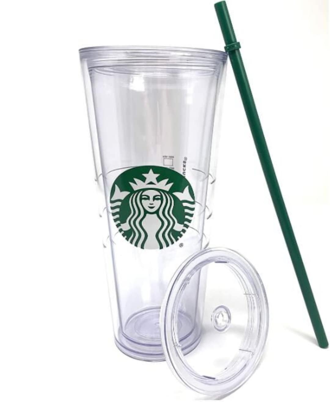 clear starbucks plastic cup