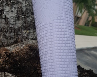 Starbucks Purple Matte Diamond Studded Tumbler Cold Drink Cup24oz 2022