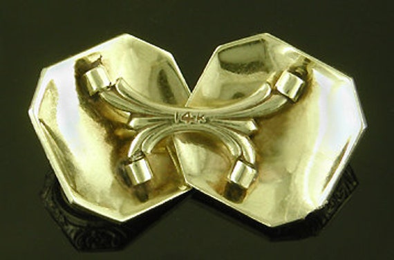 Art Deco Rose and Garland Cufflinks created by Ja… - image 3