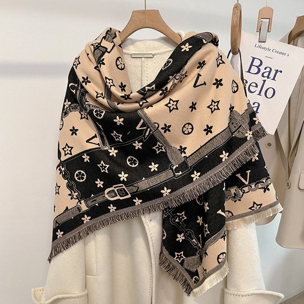 2024 Winter Fashion Scarf Cashmere Pashmina Shawls and Wraps Female Bufanda Luxury Brand Print Thick Warm Scarves colorful special & perfect