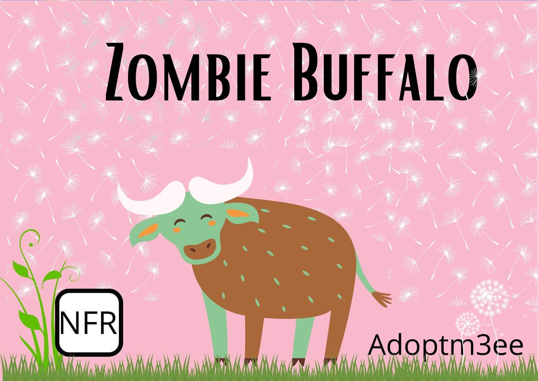 Zombie Buffalo NFR Printable Poster Etsy