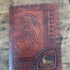 Dragon journal with tigers eye