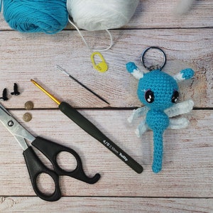 Crochet tutorial Pdf in French Demoiselle Libellule beginner level
