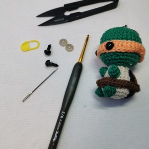 Crochet tutorial Pdf in French Ninja Turtle Intermediate level