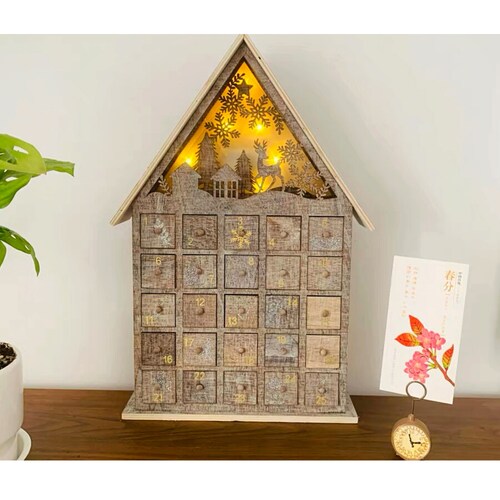 Handmade Basel Advent Calendar Wooden House Wooden House With - Etsy