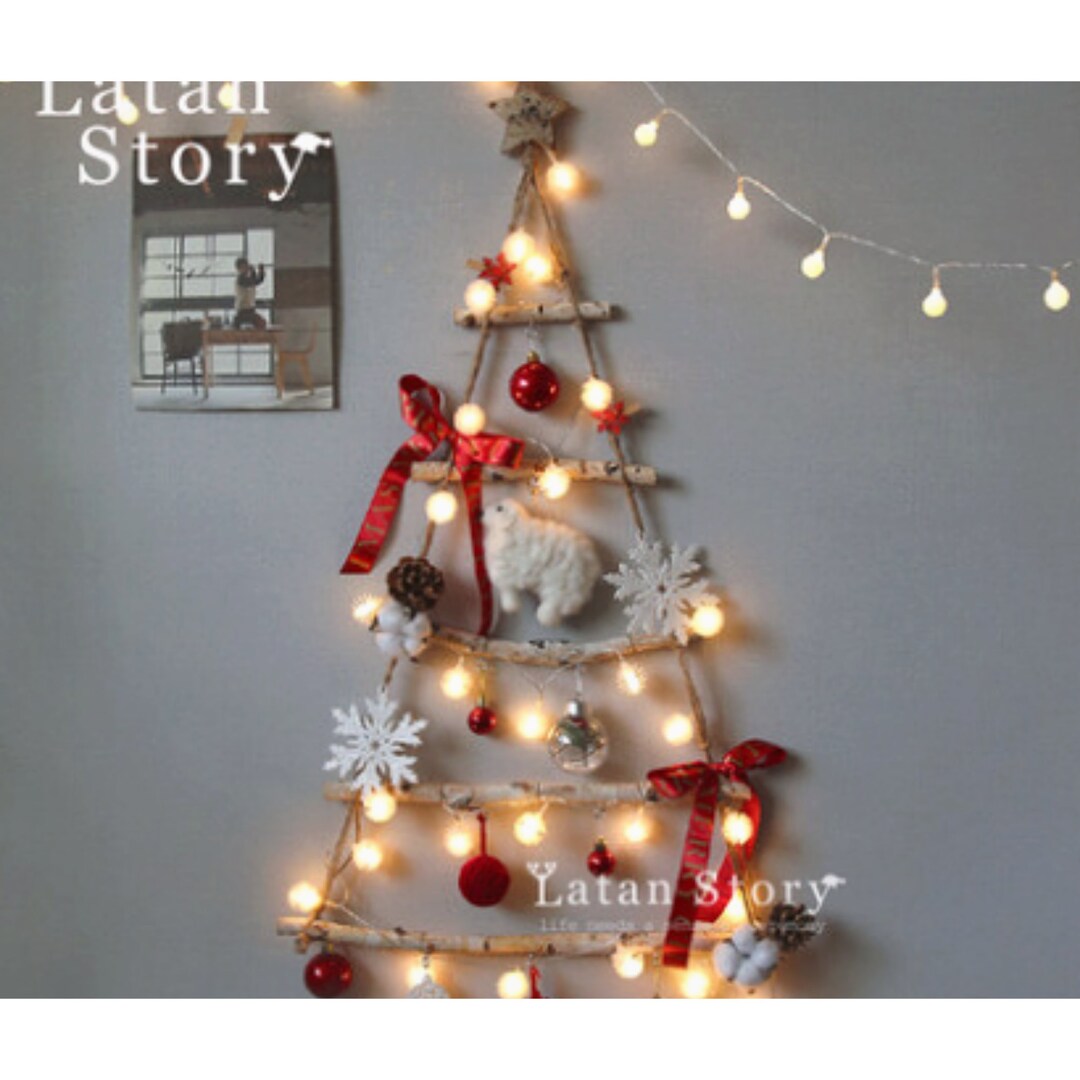 Christmas Tree Wall Hanging From Wood Handmade Wooden Wall Etsy