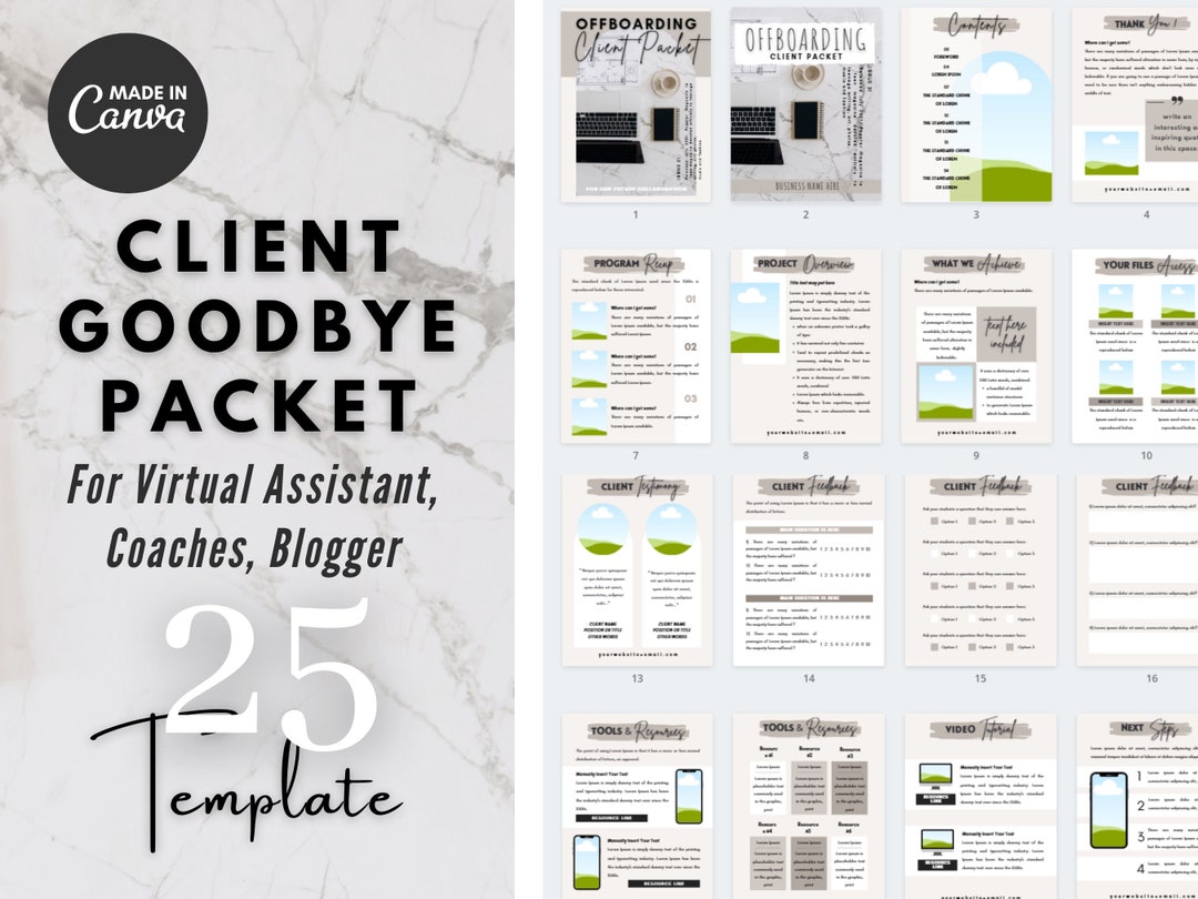 25 Offboarding Client Packet, Client Goodbye Template, Coaching Goodbye 25 Offboarding Client Packet, Client Goodbye Template, Coaching Goodbye