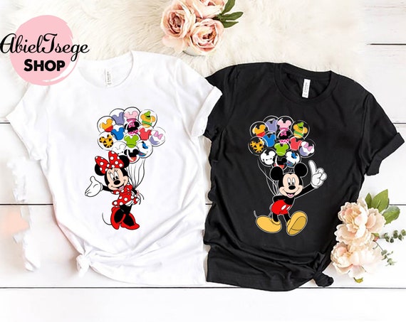 Mickey Minnie Shirt Disney Balloon Shirt Disney Couple - Etsy