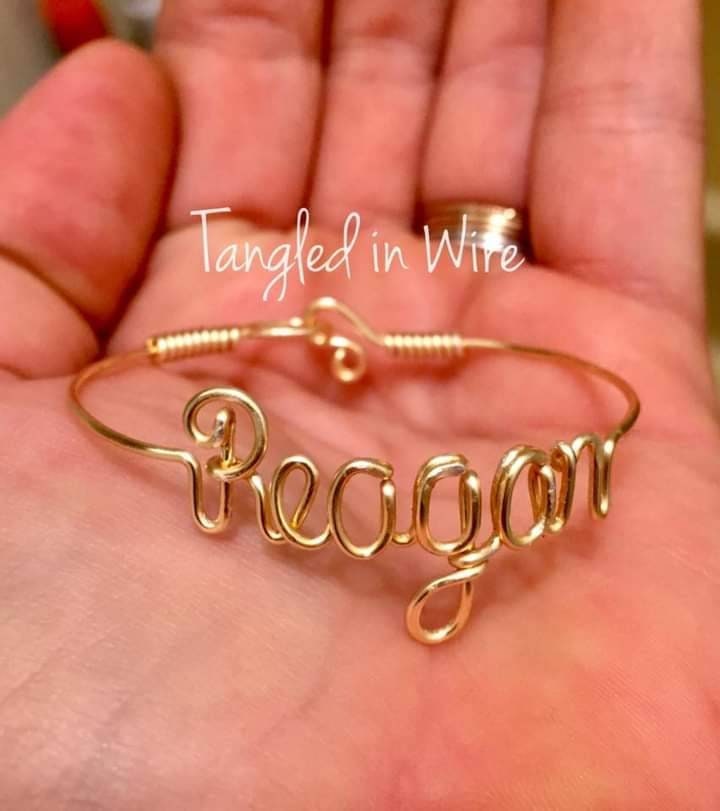 Name Bracelet Word Jewelry Gold Name 