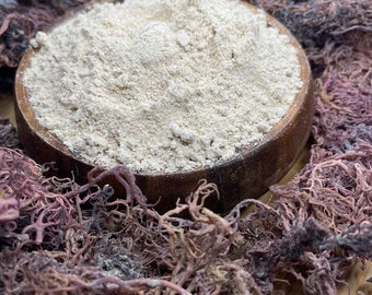 Ocean Harvested Sea Moss Fine Ground Powder WILDCRAFTED 2, 4, 8, 16, 32 and 48 oz - Body Cell Food Alkaline Detox Dr Sebi