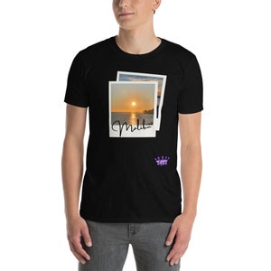 マリブ サンセット 半袖 ユニセックス Tシャツ