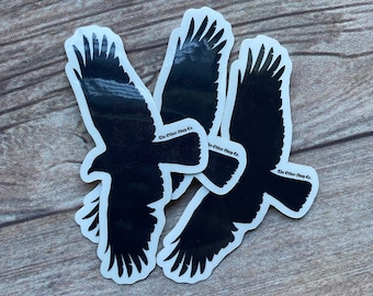 Kraai Sticker, Vogel Sticker