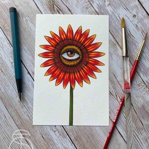 Flower Eye Art Print