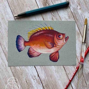 Red Fish Art print