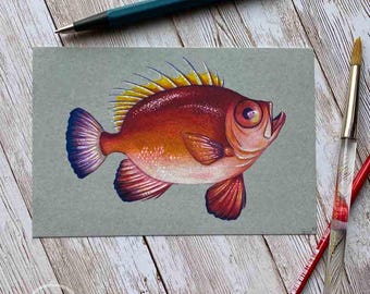 Red Fish Art print