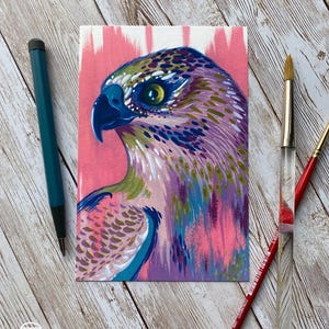 Pink Hawk Art print