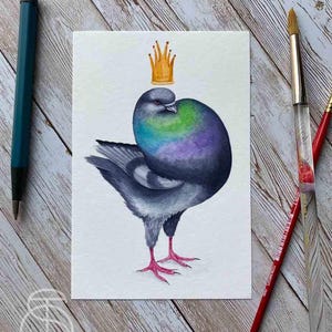 King Pigeon Art Print