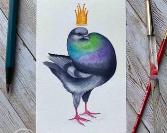 King Pigeon Art Print