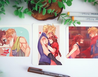 FF7R - Cloud and Aerith GLOSSY Prints