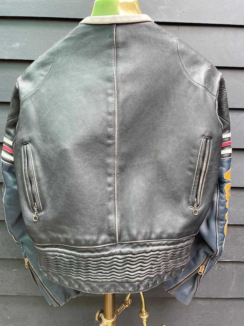 Vintage Vanson Leather Motorcycle Jacket Etsy