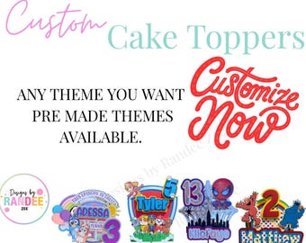 Custom Birthday Cake Topper: Personalized Party Decoration | 3D Cake Topper | Custom Party Decor | Baby Shower | Gender Reveal
