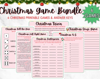 Printable Christmas Game Bundle |  Holiday Emoji Game | Christmas Party Game | Christmas Trivia | Christmas Family Game