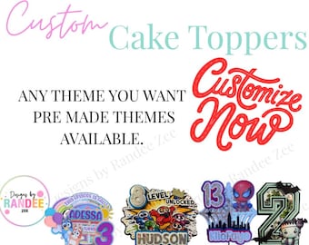 Custom Birthday Cake Topper: Personalized Party Decoration | 3D Cake Topper | Custom Party Decor | Baby Shower | Gender Reveal