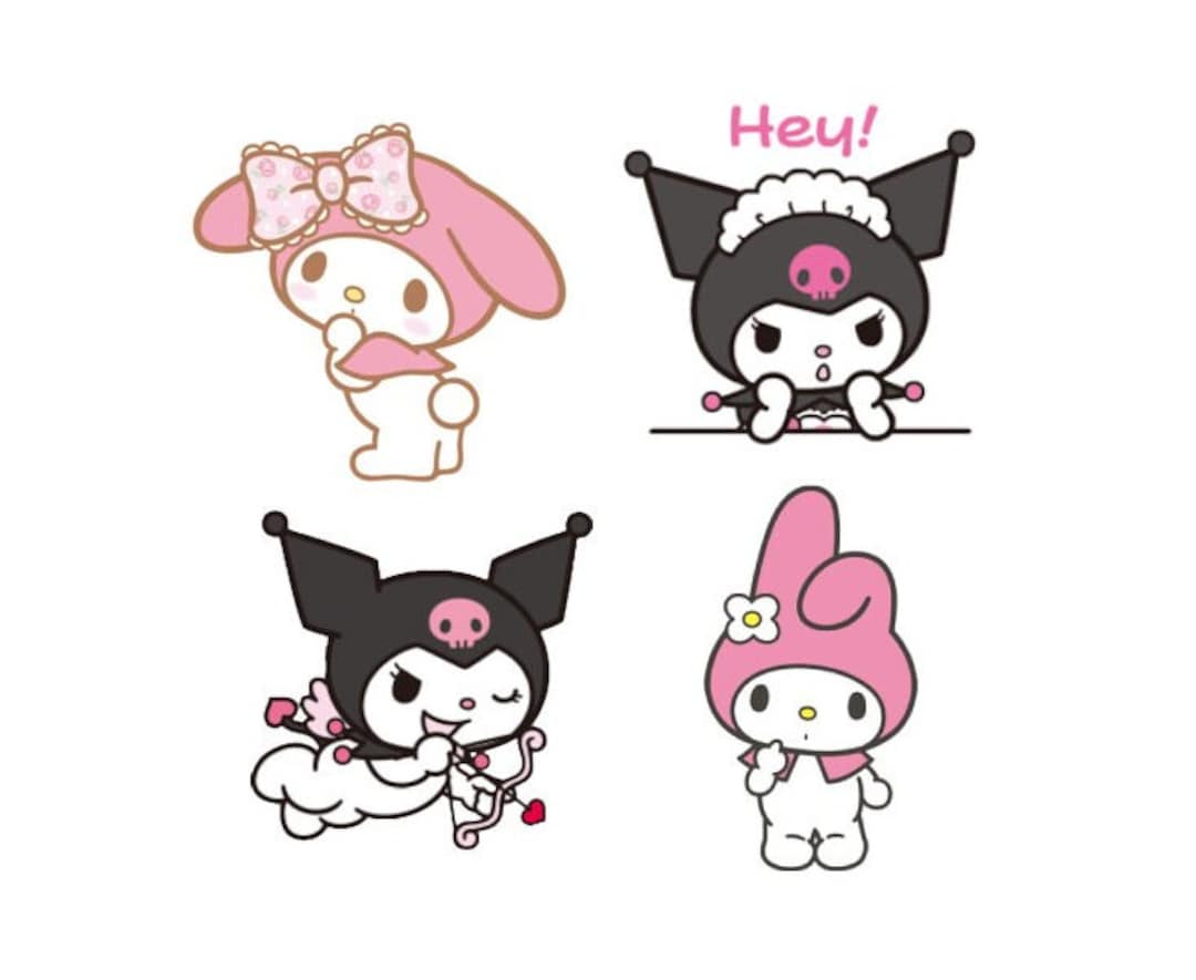My Melody & Kuromi Sticker Pack - Etsy