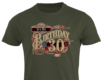 It's My Birthday 30 Years Tee, 30th Birthday Gifts for Him & Her Birthday Gift Ideas T shirt, Funny Gifts for Women 30 Birthday Present 1993