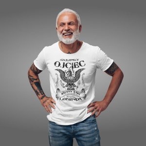 Najlepszy Ojciec Super Tata Orzel Koszulka Smieszna T-shirt polonais Polska prezent dla Taty PL Dzien Ojca Cadeaux de sa fille son fils fête des pères image 8