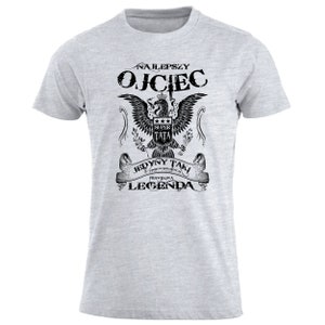 Najlepszy Ojciec Super Tata Orzel Koszulka Smieszna T-shirt polonais Polska prezent dla Taty PL Dzien Ojca Cadeaux de sa fille son fils fête des pères image 5