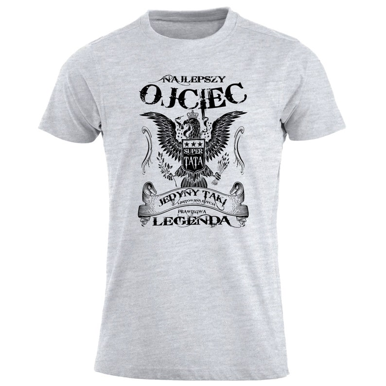 Najlepszy Ojciec Super Tata Orzel Koszulka Smieszna T-shirt polonais Polska prezent dla Taty PL Dzien Ojca Cadeaux de sa fille son fils fête des pères image 5