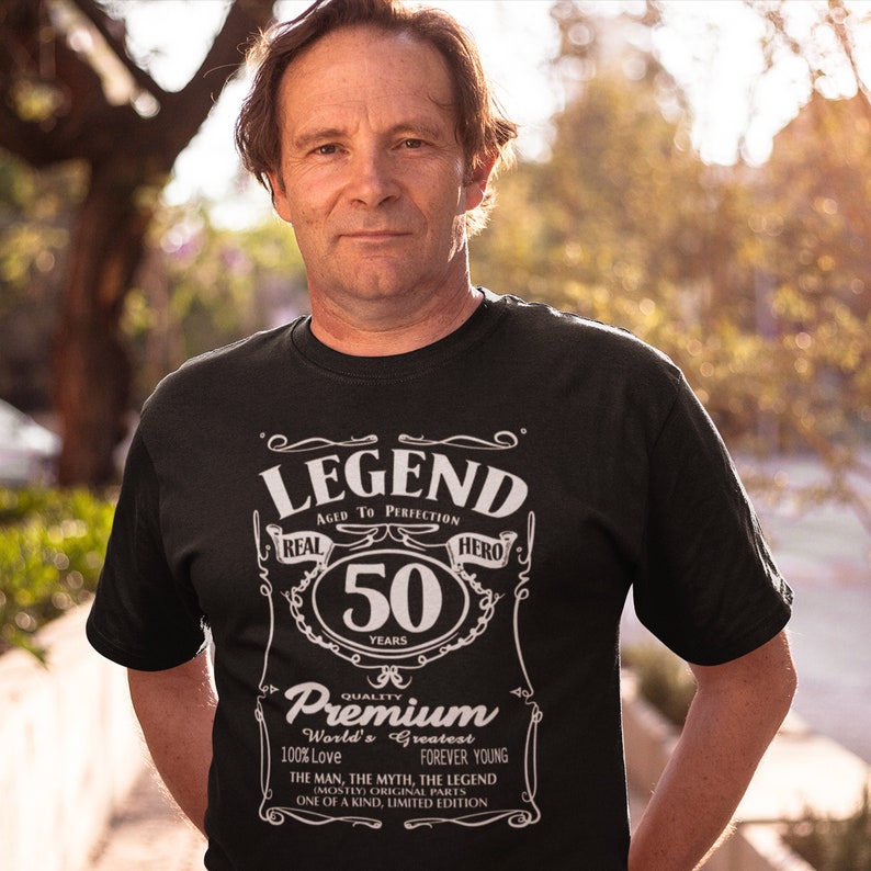 50th Birthday Gifts for Him Men 50 Years Legend Funny T Shirt Etsy