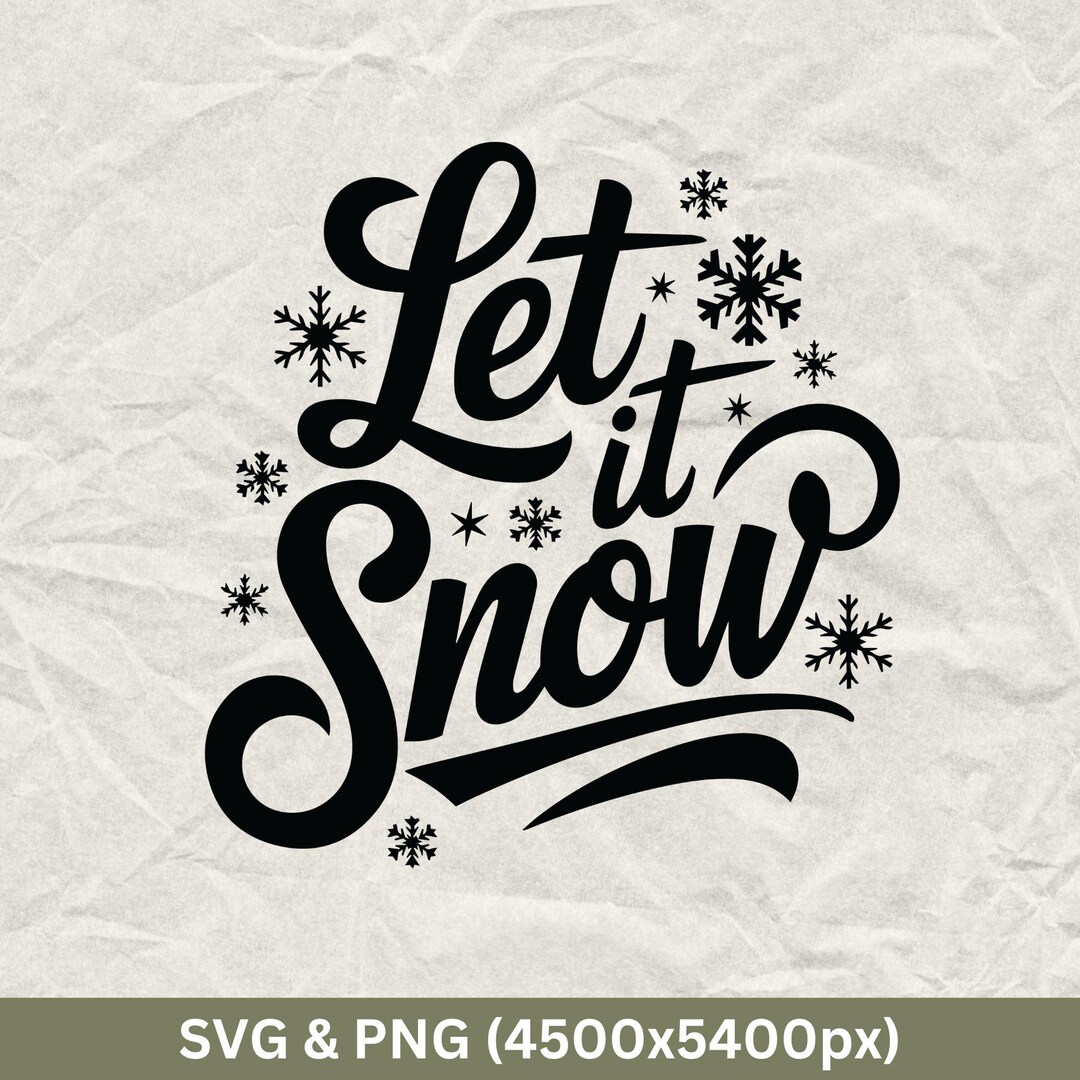 Let It Snow Svg Png | Cozy Season Svg, Stay Cozy Svg, Winter Svg File ...