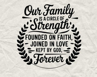 Family Reunion SVG: Circle of Strength Design (Digital File)