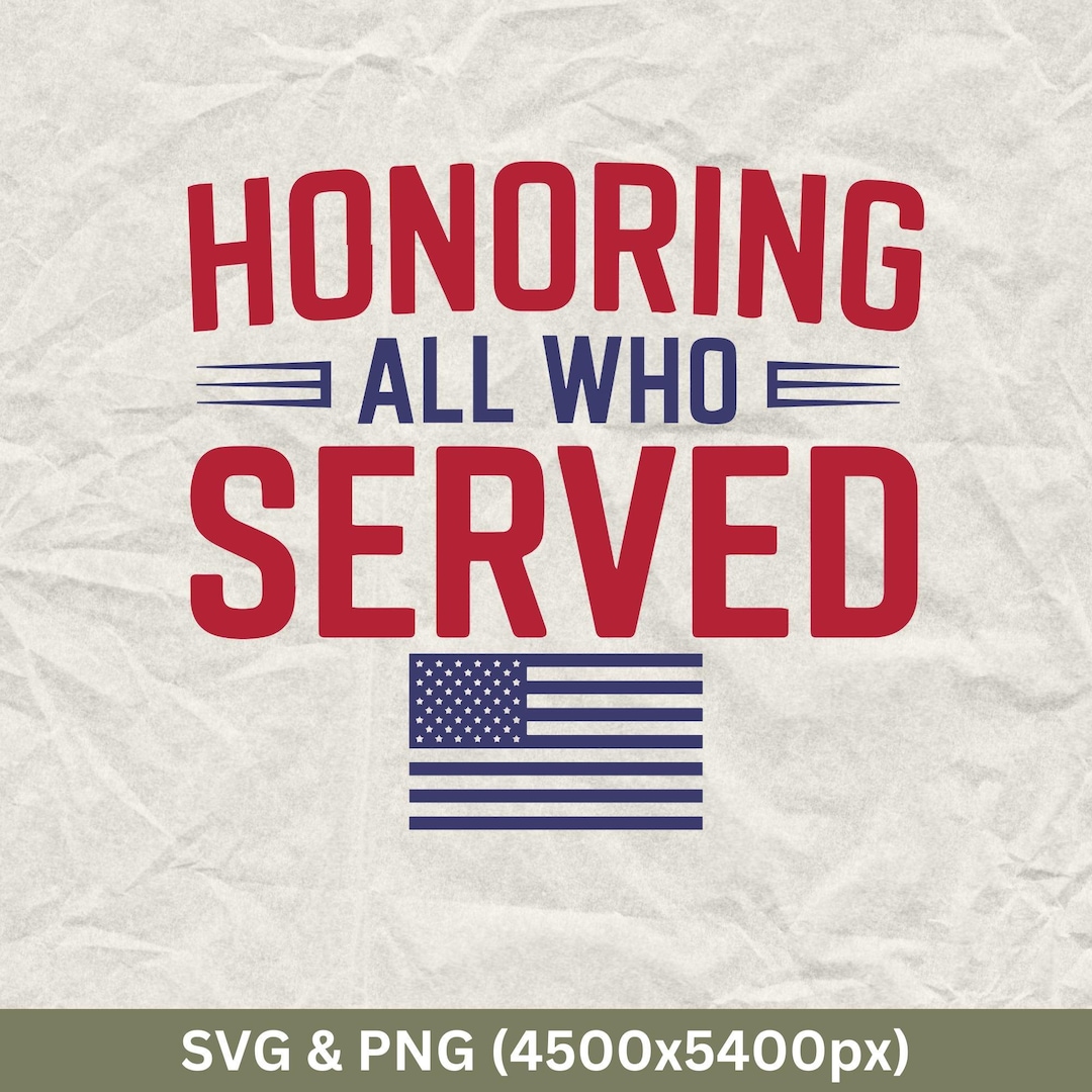 Memorial Day American Flag SVG: Honoring All Who Served (digital ...