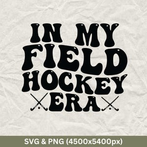 SVG de l&#39;époque du hockey sur gazon : cadeau de joueur, fichier de coupe Cricut (téléchargement numérique)