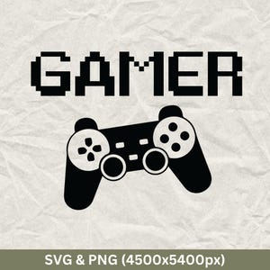 Gamer SVG: Funny Video Game Controller Design (Digital Download)