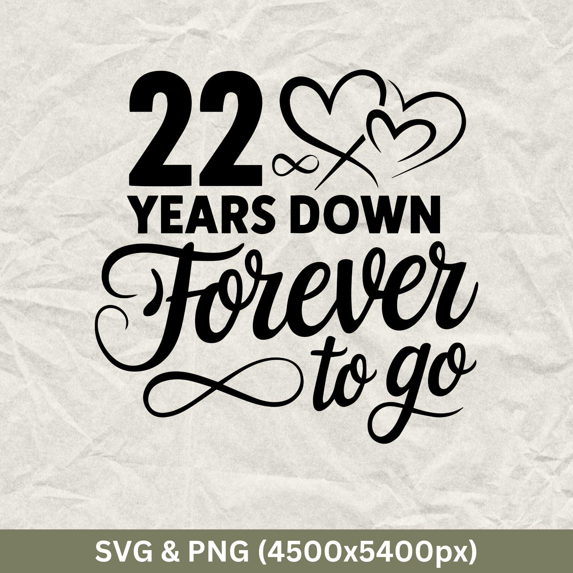22nd Anniversary SVG: Couples T-shirt Design (SVG & PNG) - Etsy