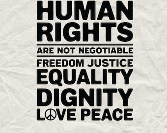 Diseño de manifestante por los derechos humanos: Igualdad, libertad SVG PNG (4500x5400px)