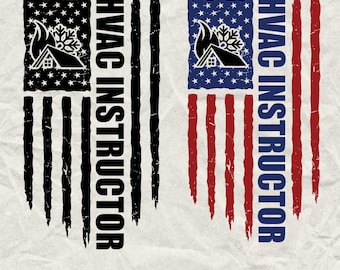 HLK Ausbilder Amerikanische Flagge SVG PNG: Cricut Cut Datei