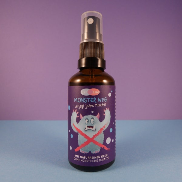 Natural sleep aid monster spray for fear of the dark or monsters with natural essential oils